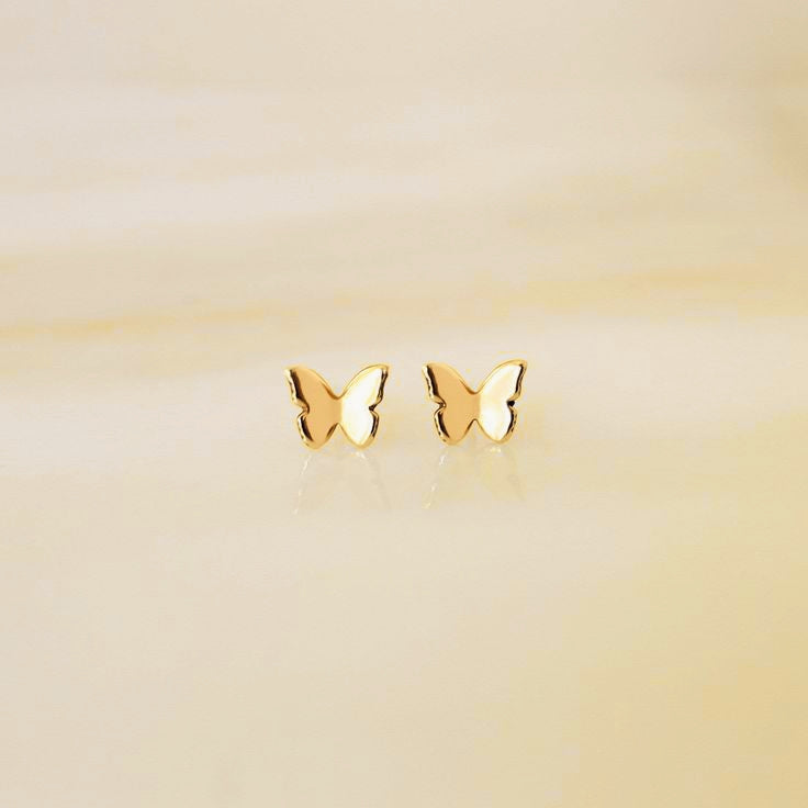 Cute Butterfly Earrings Studs in 925 Sterling Silver – Zariya