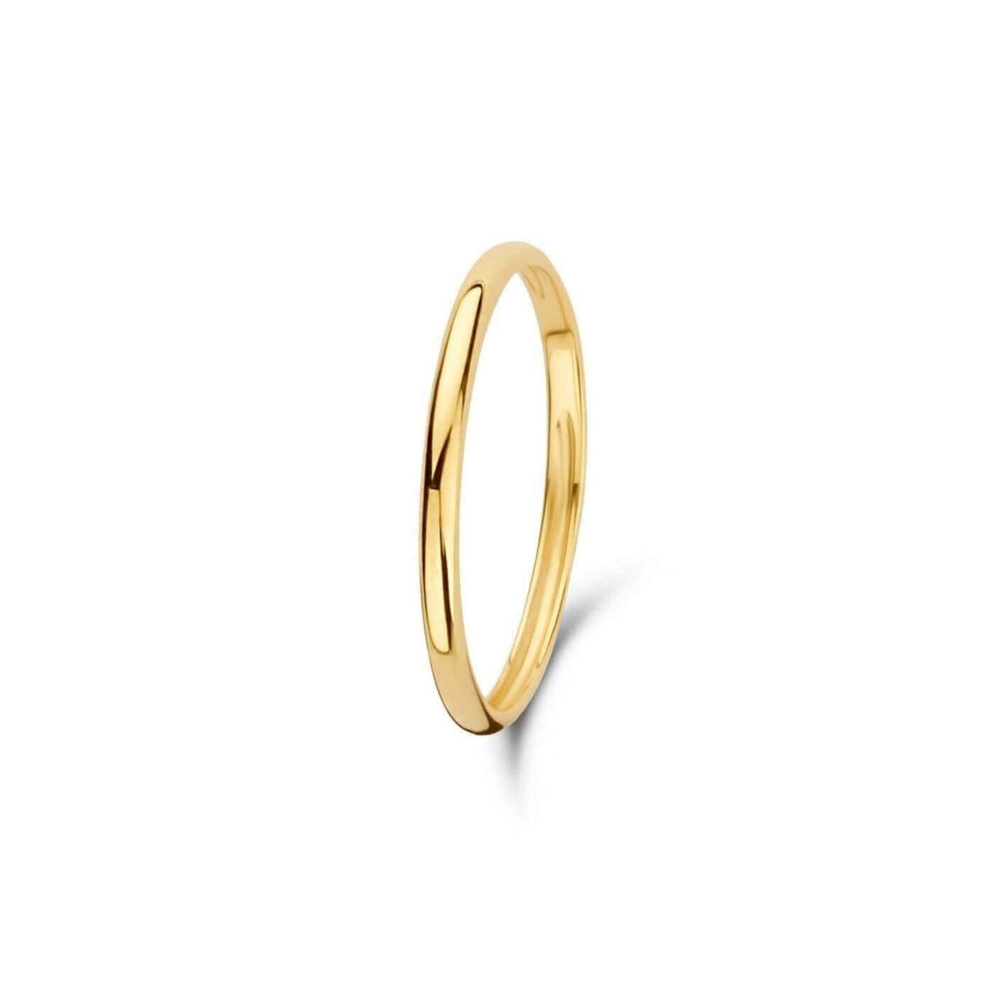 Golden Grace Stacker 14 KT Gold Ring white