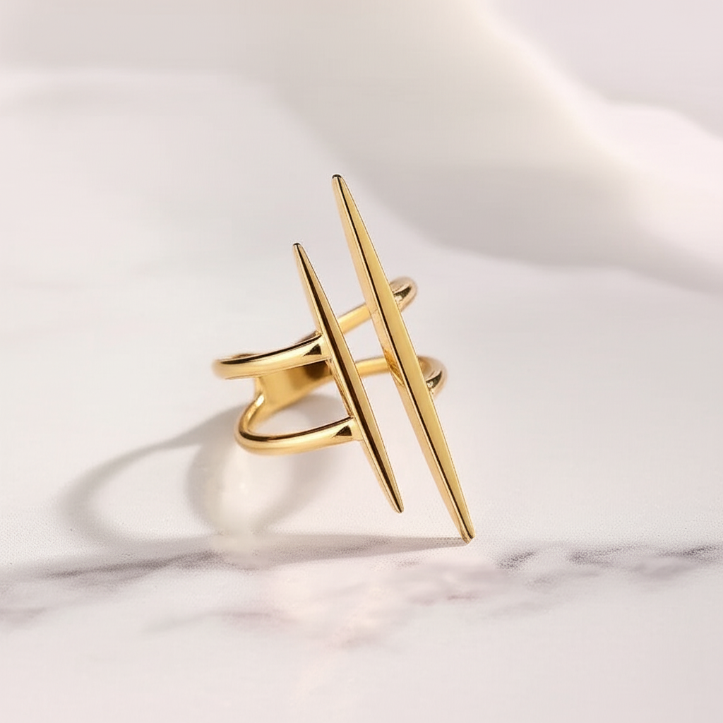 Aesthetic adjustable affordable statement ring party ring