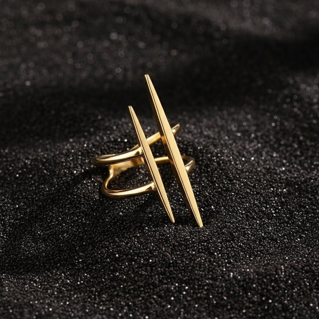 Aesthetic adjustable affordable statement ring party ring for women 