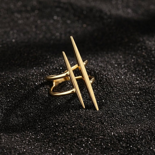 Aesthetic adjustable affordable statement ring party ring for women 