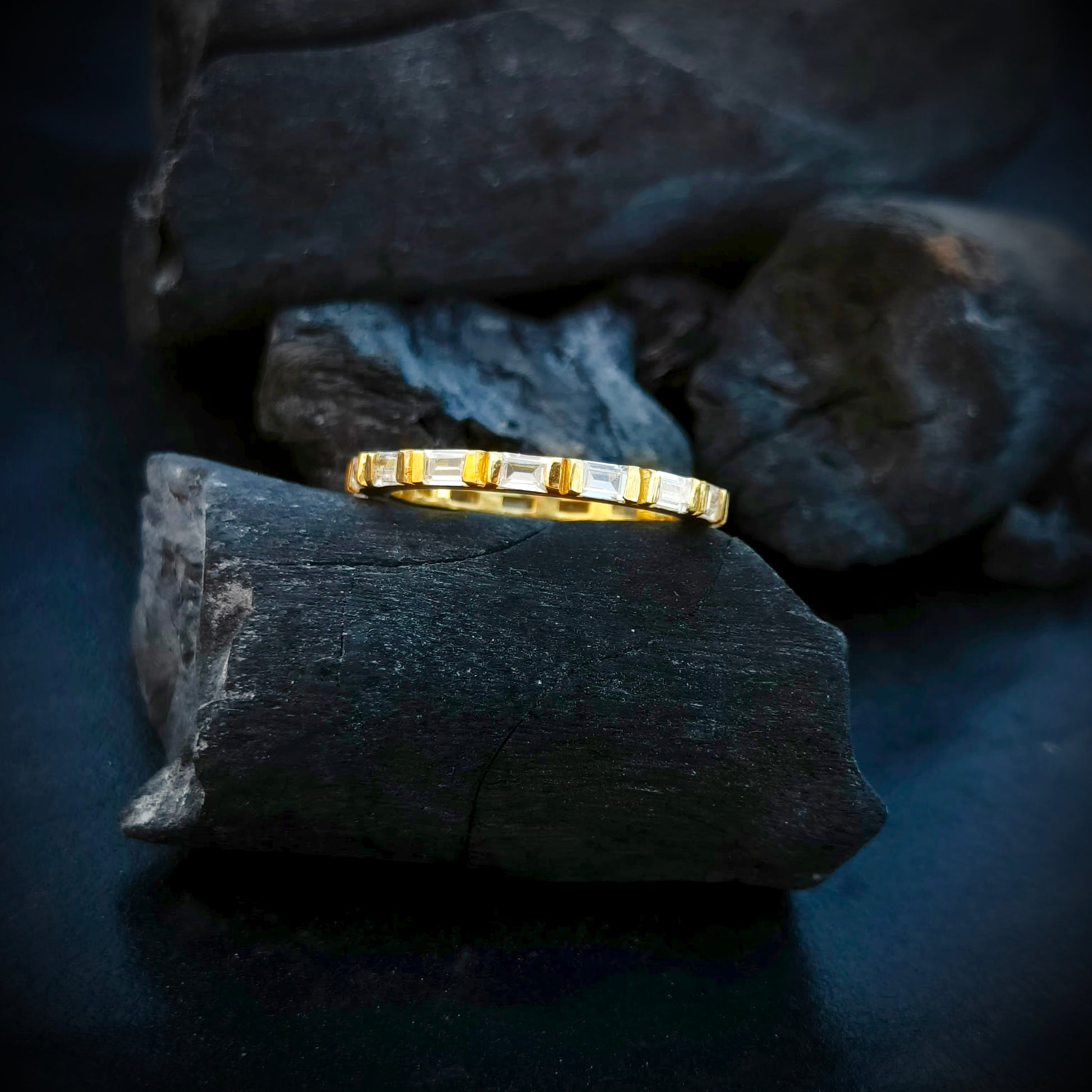 Baguette cut ring