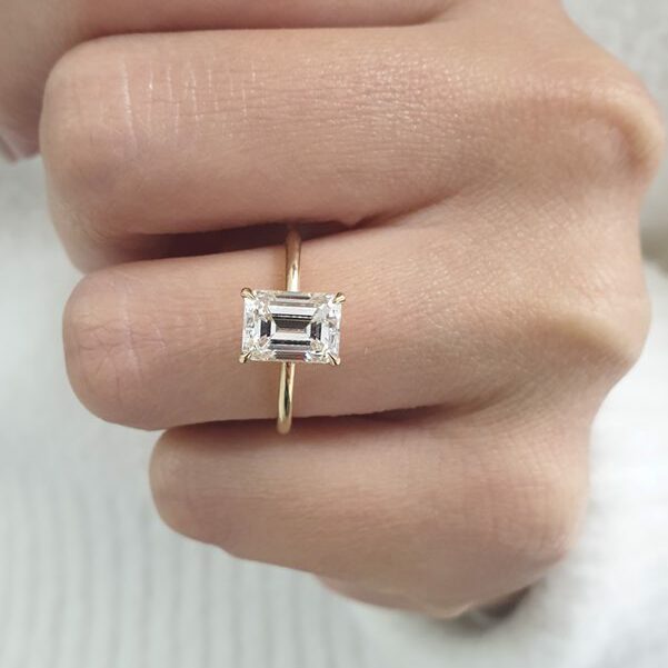 Baguette cut ring for women 