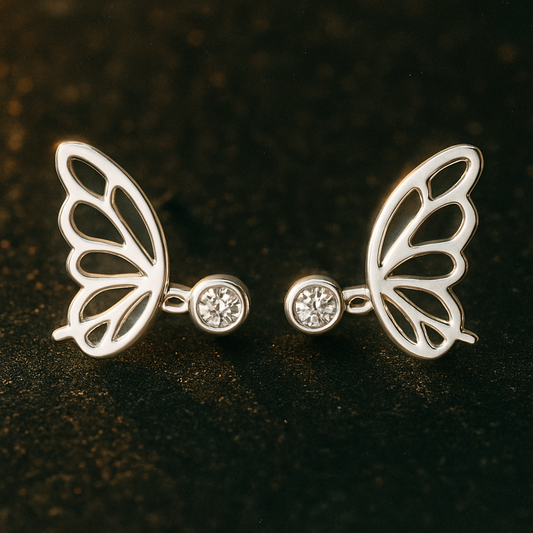 Butterfly dangling earrings for women 