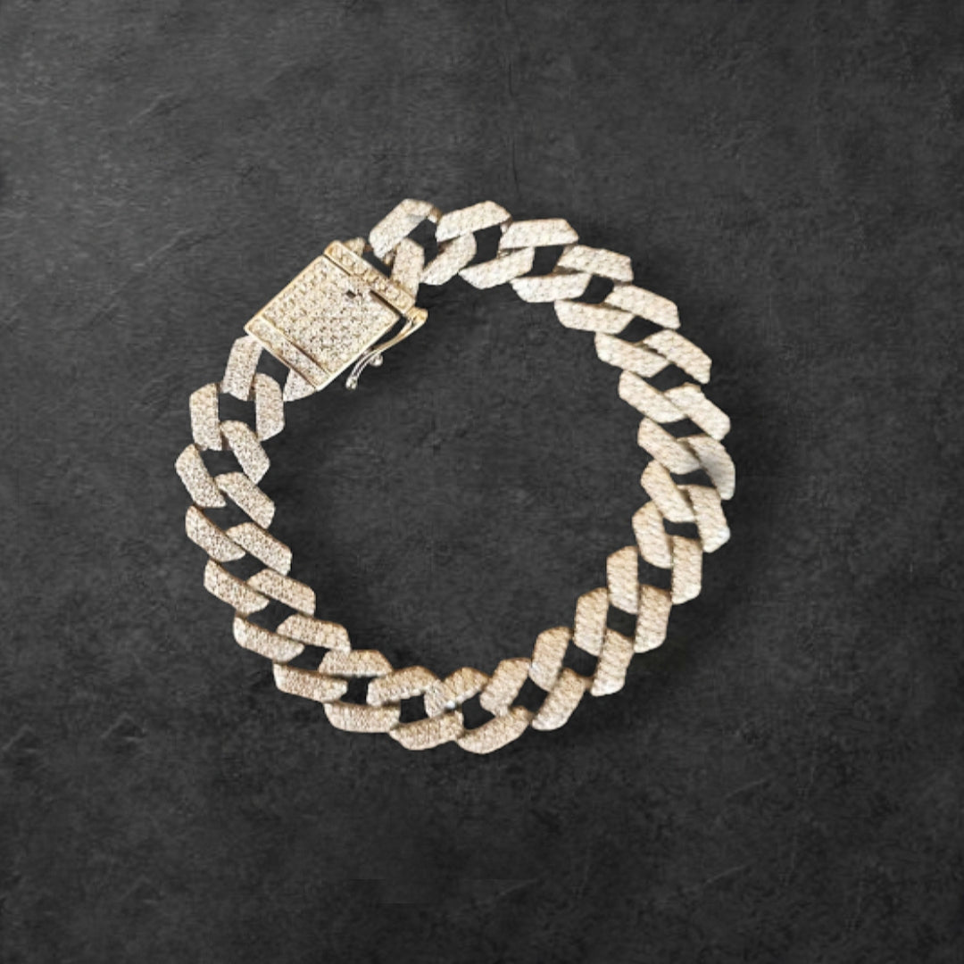 CZ diamond bracelet for men