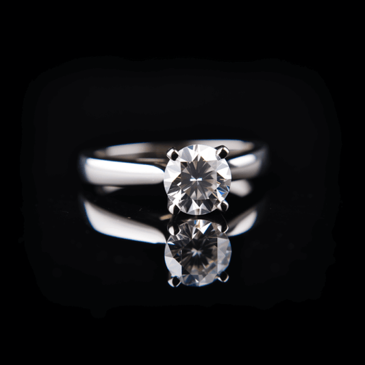 Celestial Sparkle Moissanite Diamond Ring front shot
