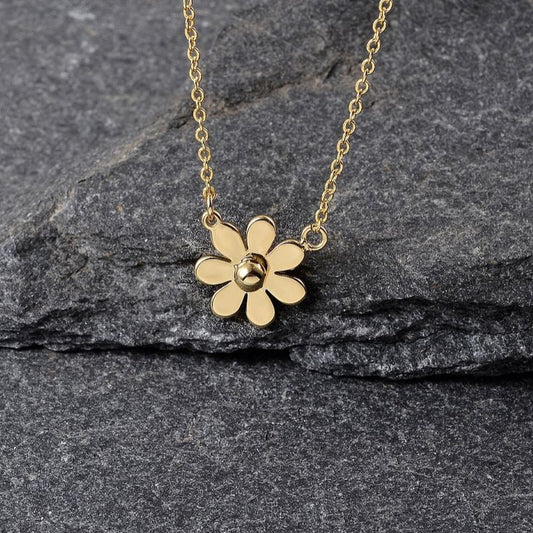 Daisy Locket Pendant Necklace with Chain for women 