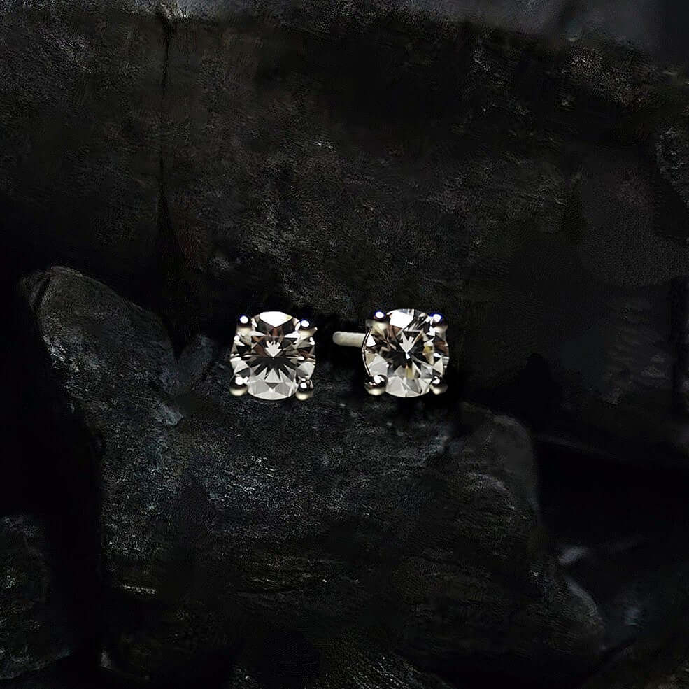 Diamond Moissanite 3 mm Lifetime Studs Earrings