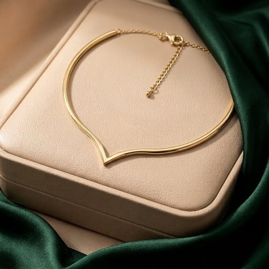 Gold Luxury Brass Jewellery necklace 