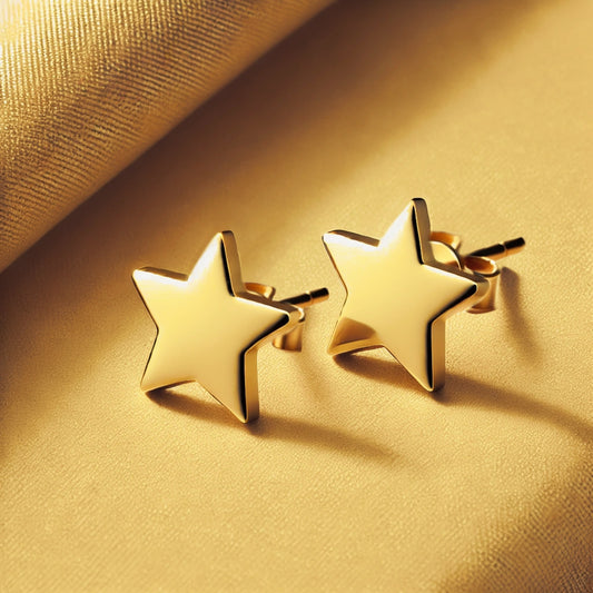 Gold Star Earrings 