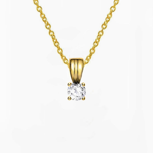 Gold diamond necklace 