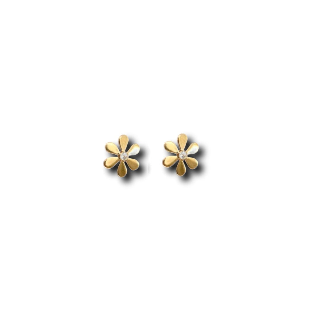 Gold earring stud earrings 