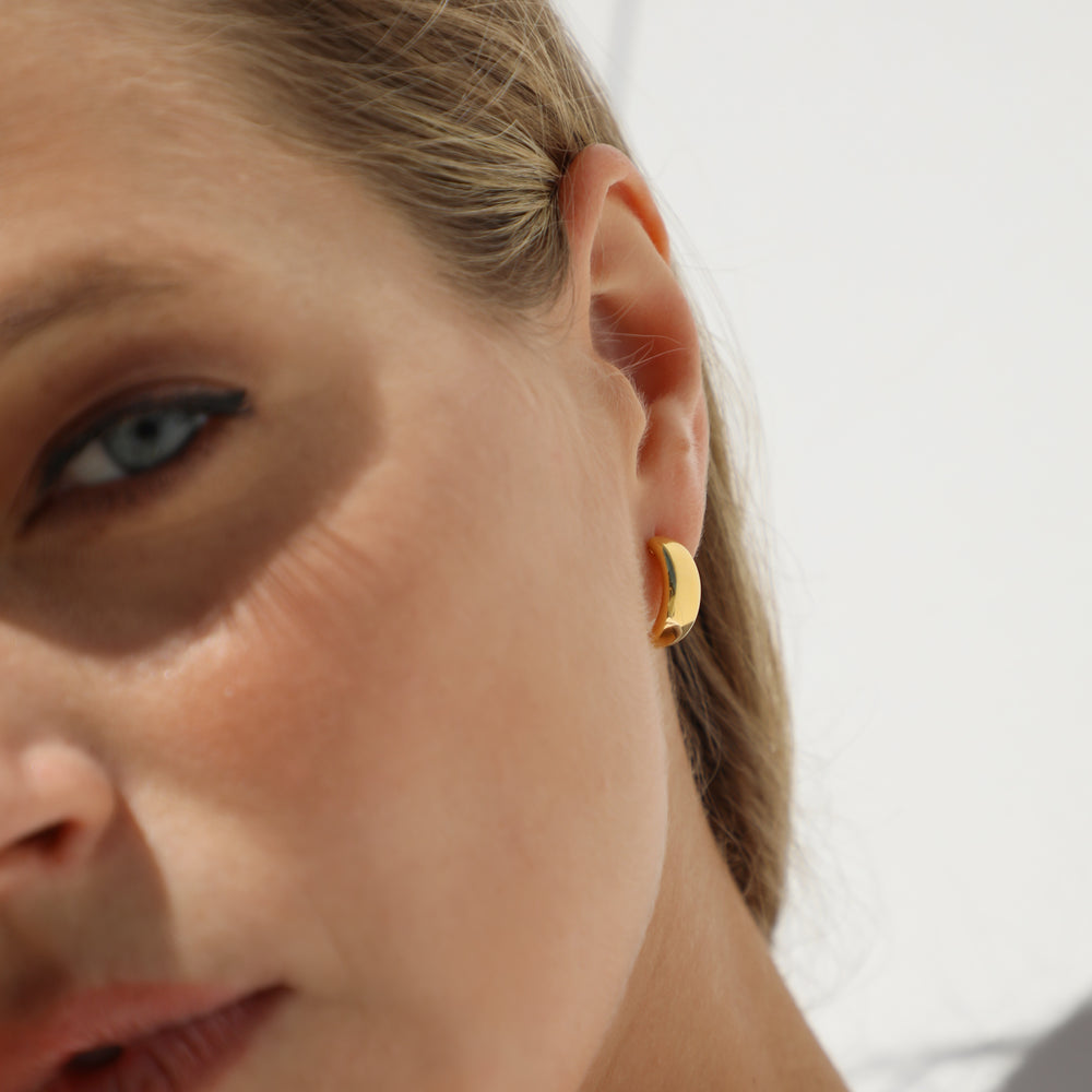 Gold hoops earring women 