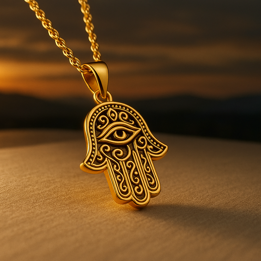 Hamesha hamsa pendant necklace 