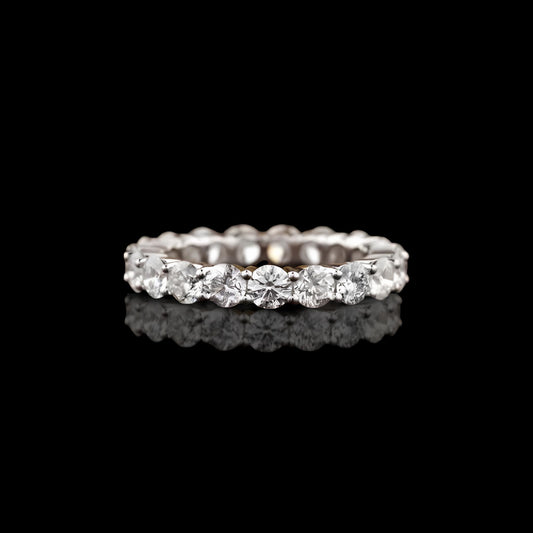 Infinity round cut band ring 