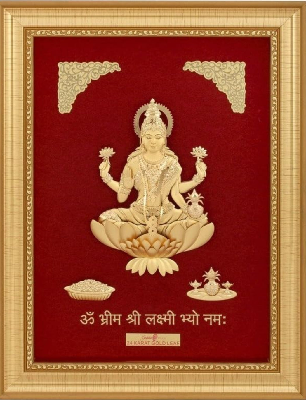 Lakshmi ji gold foil painting 