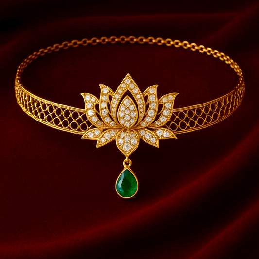 Lotus choker necklace 