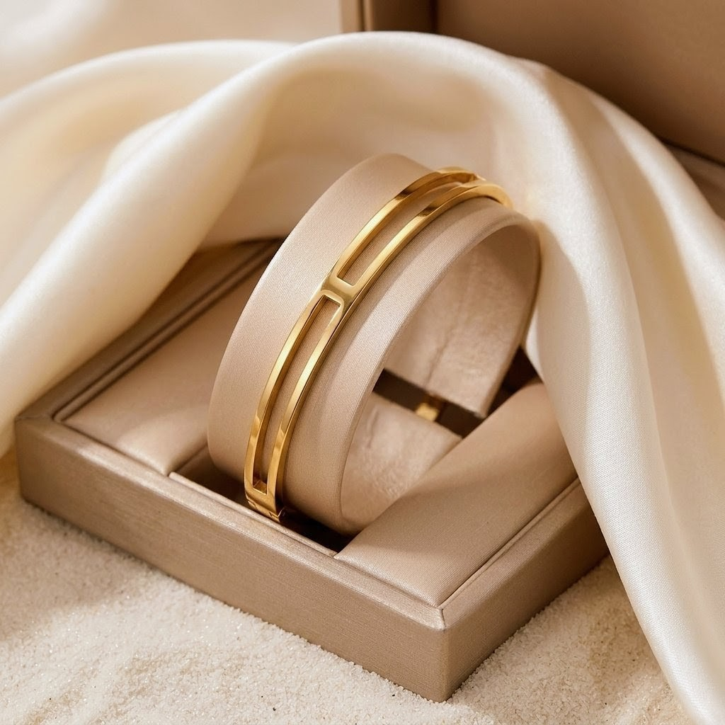 Luxury office wear Gold bracelet