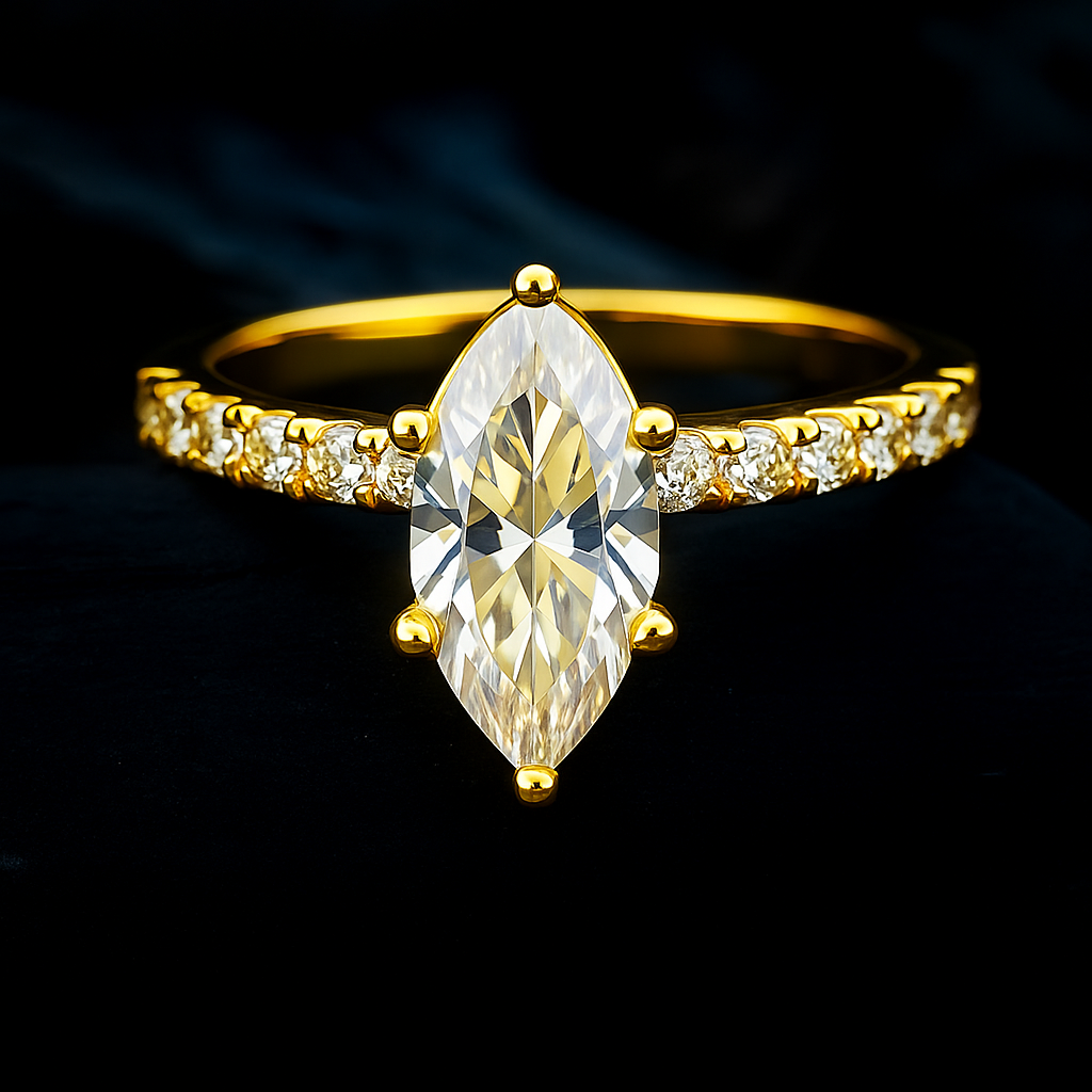 Marquise cut diamond ring luxury ring 