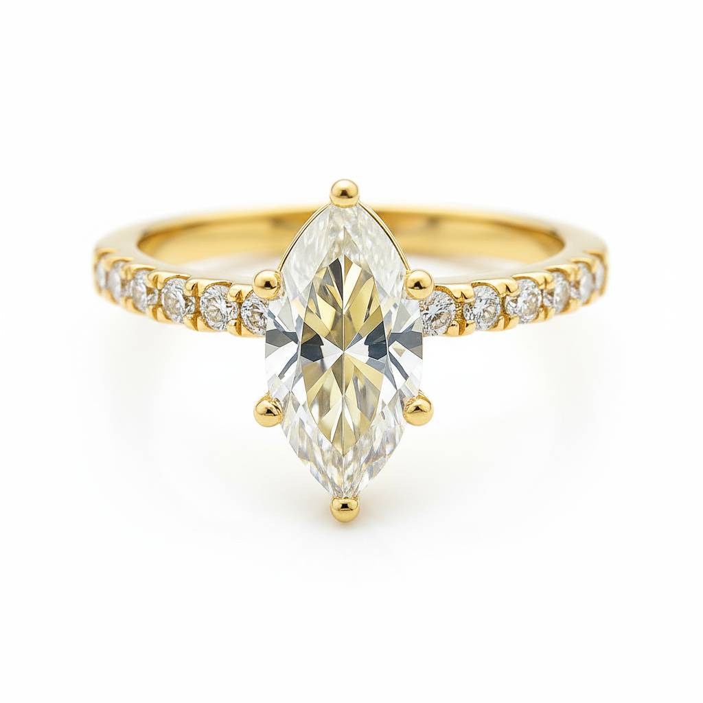 Marquise cut diamond ring luxury ring statement ring