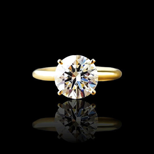 Moissanite Diamond Gold Ring