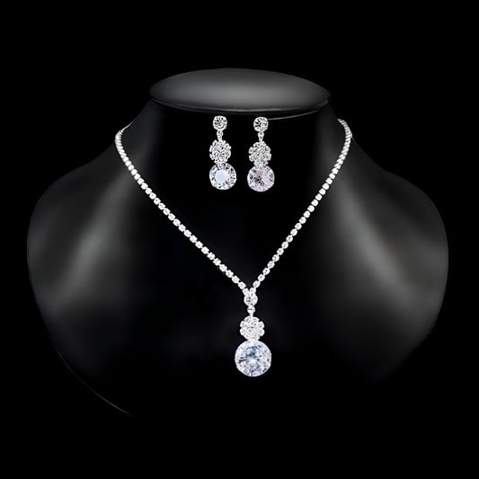 Moissanite diamond statement necklace for women 