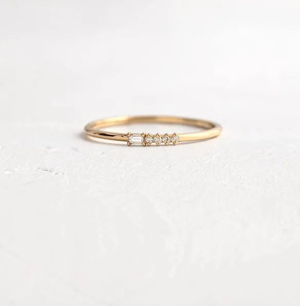 Morse code ring for women 