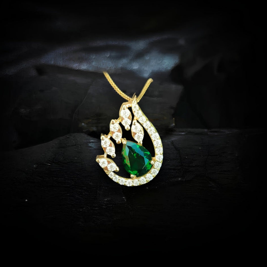 Pear cut designer pendant