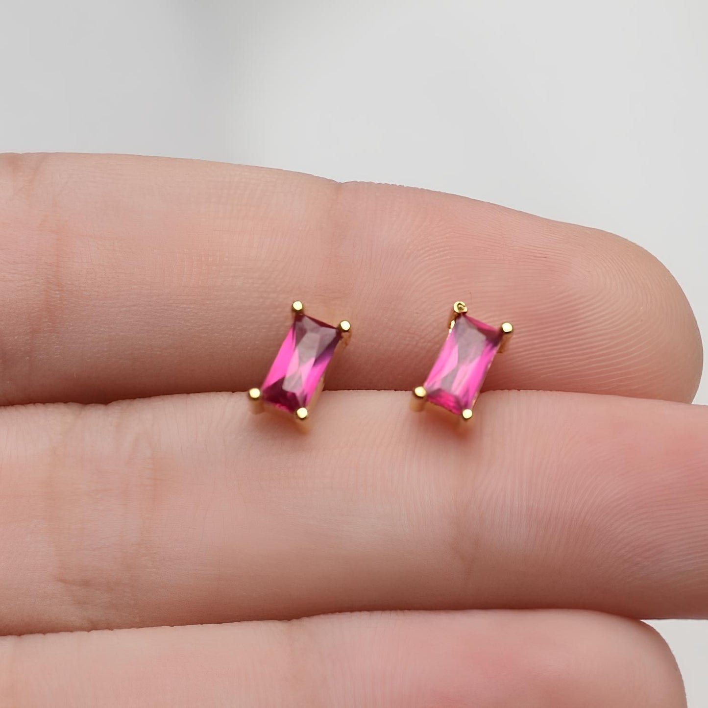 Ruby Earrings studs 