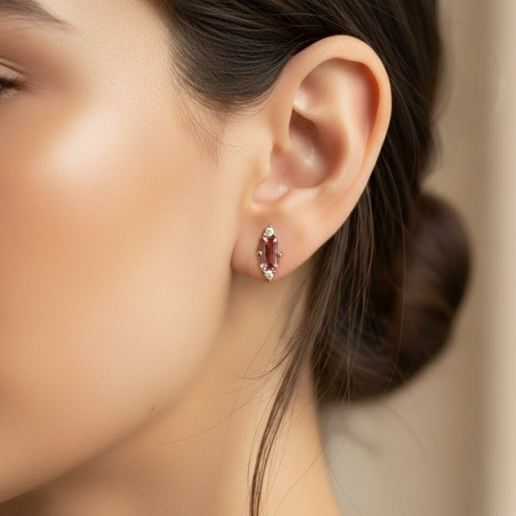 Ruby premium luxurious earrings 