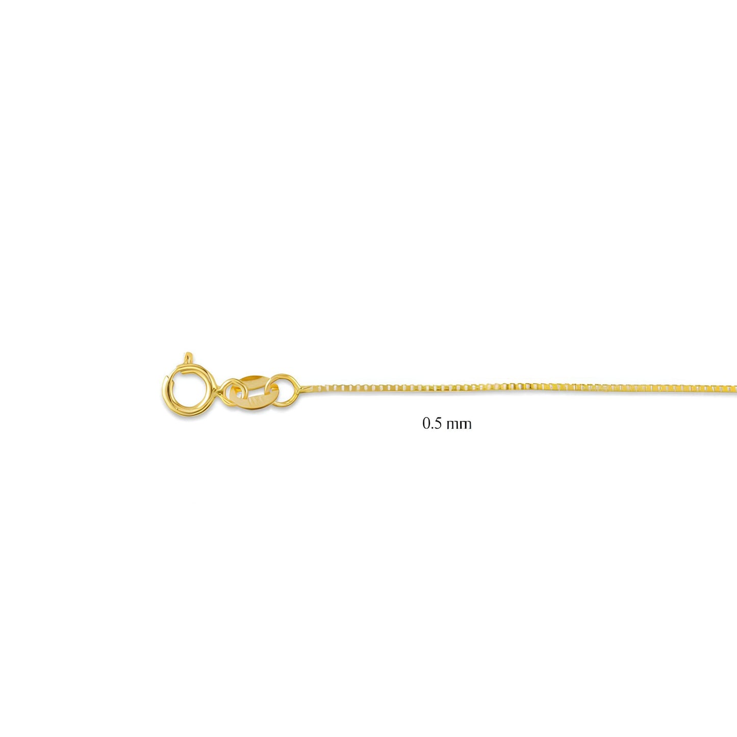 Spring ring gold chain  