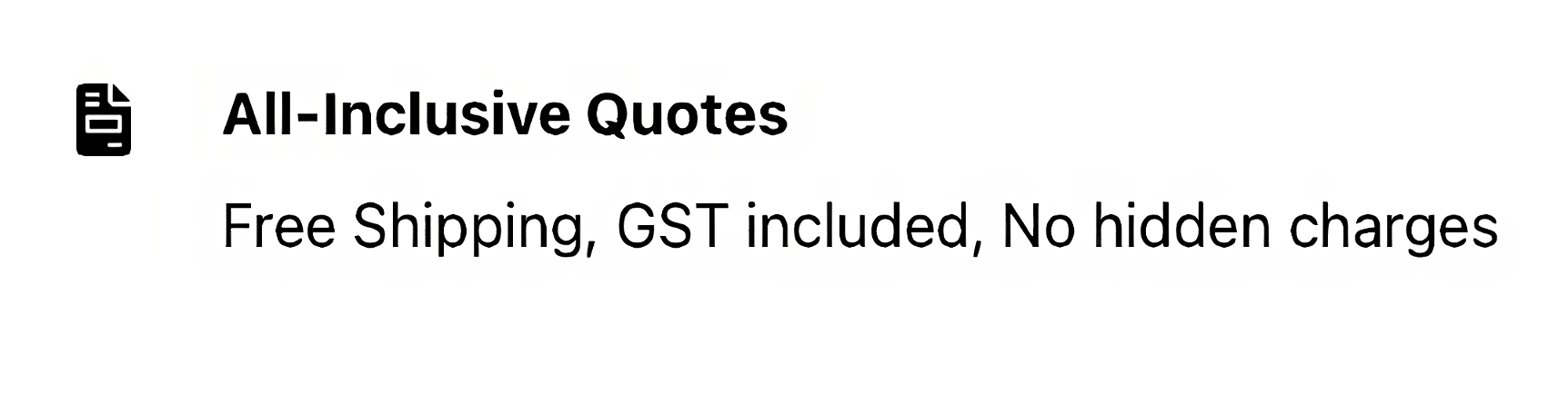 all inclusive quotes