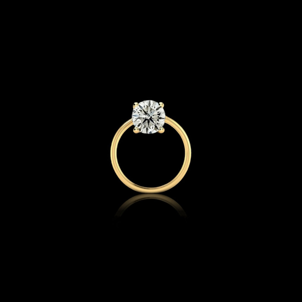 gold plated moissanite diamond nose pin