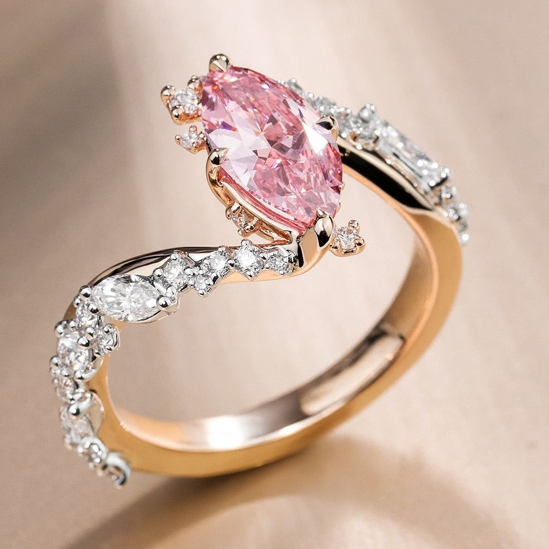 marquise cut pink diamond