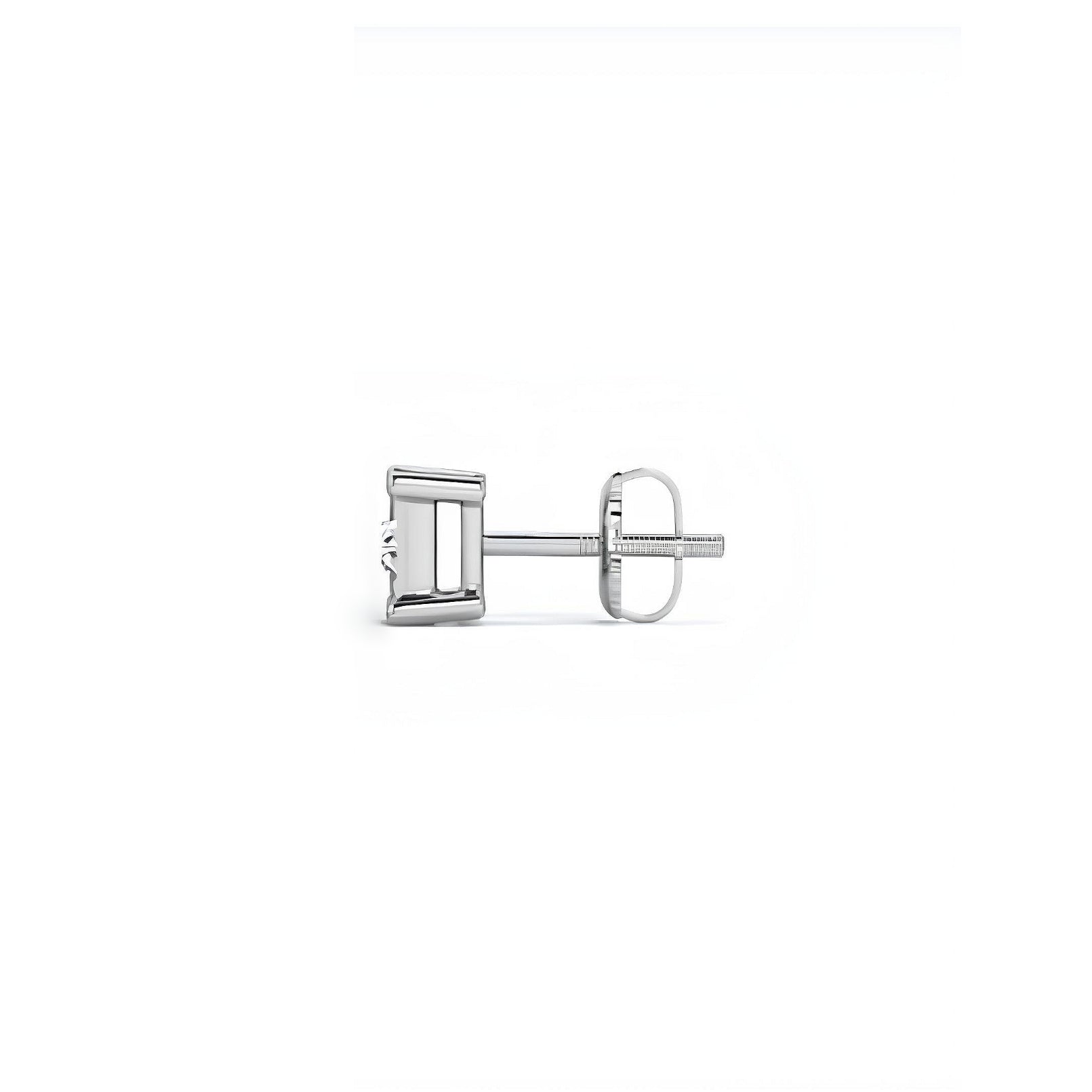 princess cut diamond earring stud