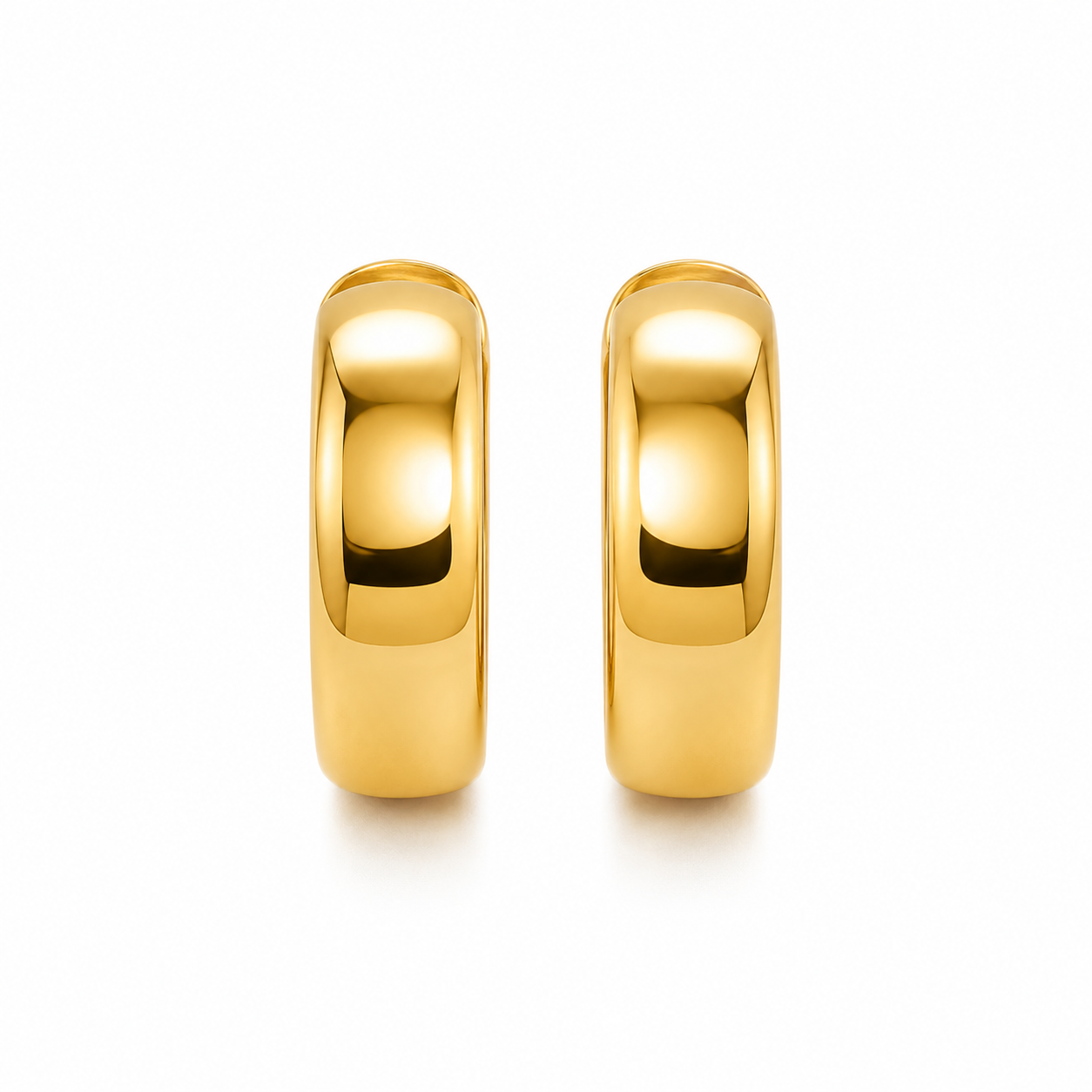 Gold Hoop Earrings For Women – Gold Plated in 925 Sterling Silver