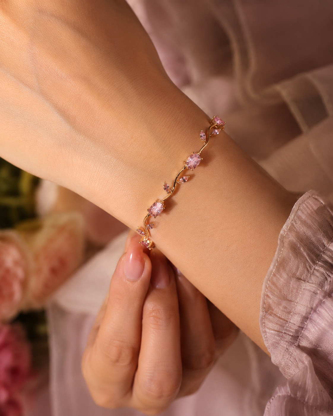 Everyday Brass Bracelet for Women | Modern Office Wear Jewelry | Zariya Jewellery