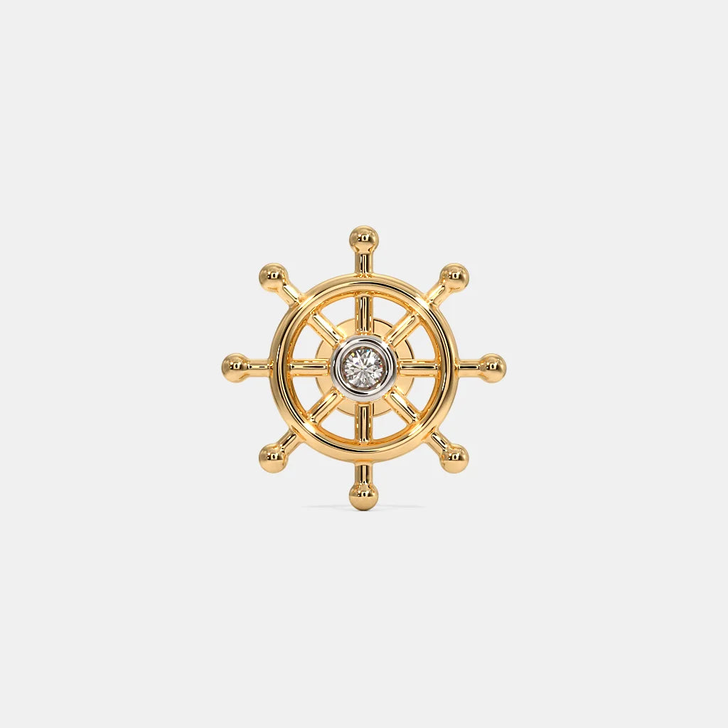 ship wheel pin for watch